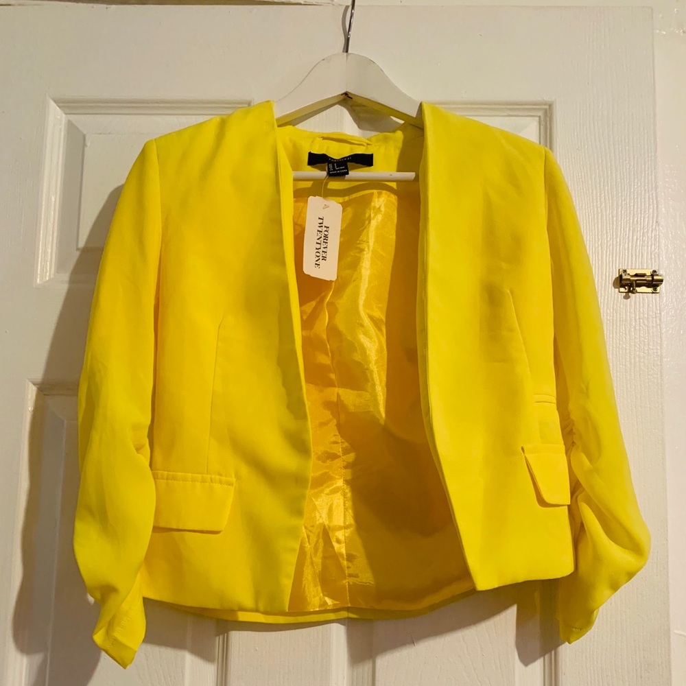 Forever 21  yellow Blazer
